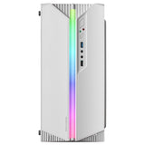 Boitier Mini Tour Micro ATX Mars Gaming MC-S1 RGB avec panneau vitré (Blanc)
