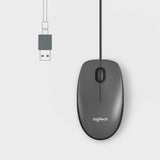 Souris filaire Logitech M100 (Noir)