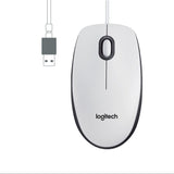 Souris filaire Logitech M100 (Blanc)