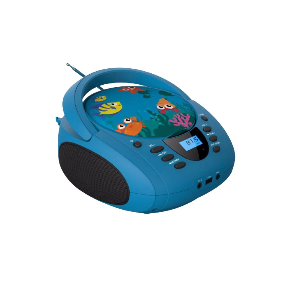 Lecteur - Radio CD - USB WeKids: FM, Lecteur CD/CD-R/CD-RW/MP3, RMS2*2W, entrée