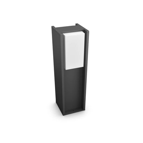 Borne lumineuse basse - PHILIPS HUE - Turaco - Gris anthracite - IP44 - Lumiere blanche et colorée - 1100 lumens