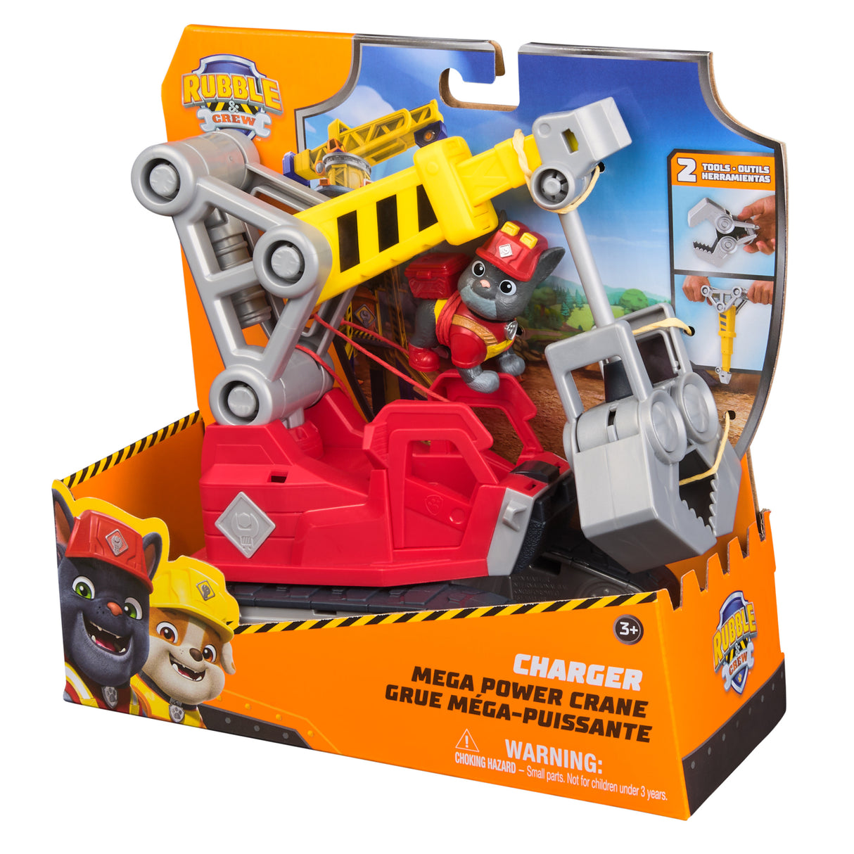 Ruben & Compagnie - Figurine Charlie + véhicule grue - des 4 ans - La Pat'Patrouille
