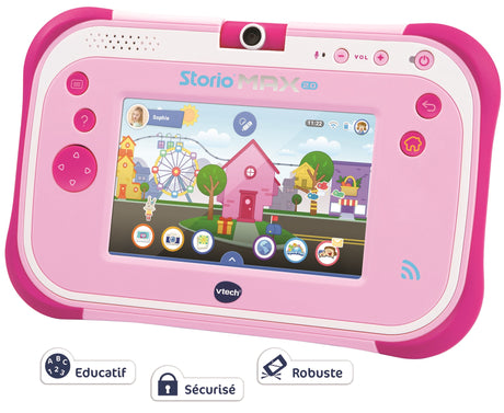 VTECH - Console Storio Max 2.0 5 Rose - Tablette Éducative Enfant