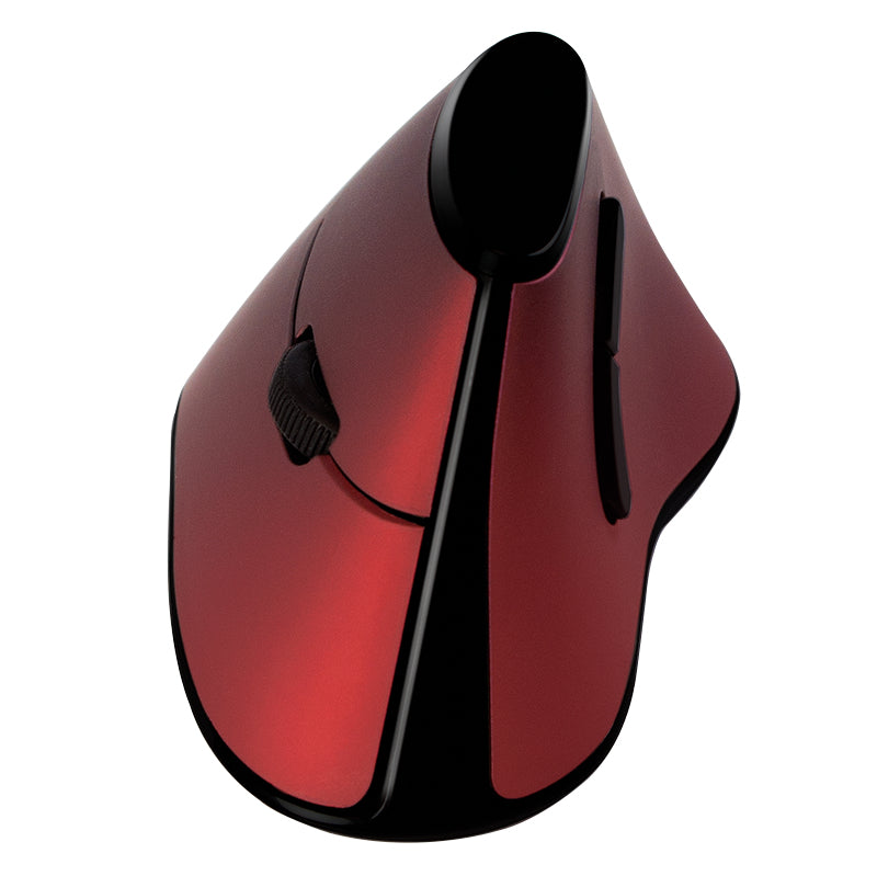 Souris sans fil LogiLink verticale pour droitier (Noir/Rouge)