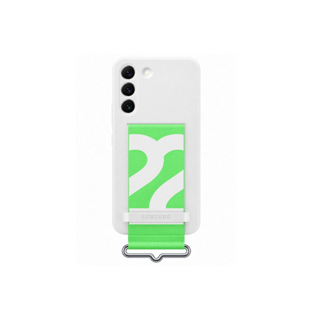 Galaxy S22 Coque silicone avec laniere Blanc SAMSUNG - EF-GS901TWEGWW