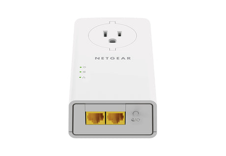 NETGEAR Pack de 2 adaptateurs CPL 2000 Mbit/s- 2 ports 10/100/1000 RJ45 - Avec prise intégrée PLP2000-100FRS