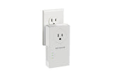 NETGEAR Pack de 2 adaptateurs CPL 2000 Mbit/s- 2 ports 10/100/1000 RJ45 - Avec prise intégrée PLP2000-100FRS