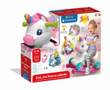 Licorne ŕ bascule et ŕ roues - Clementoni - Rose - Capteur de caresse et détecteur de mouvement