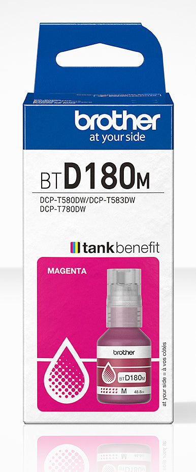 Cartouche d'encre Brother BTD180M (Magenta)