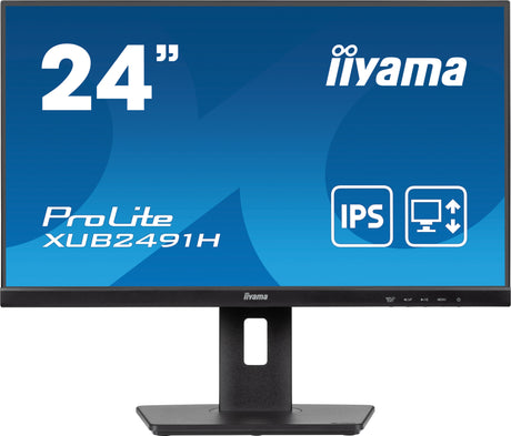 Ecran PC - IIYAMA - 23,8 - Full HD - 100Hz - Dalle IPS - 0.5ms - Pied réglable + Pivot - Prolite XUB2491H-B1