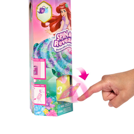 Poupée Ariel Spin & Reveal - Mattel Disney Princesses - avec 11 surprises - HTV88 - Des 5 ans