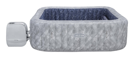 Spa gonflable BESTWAY - Lay-Z-Spa San Fransisco - Hydrojets - 230 x 230 x 71 cm - 5 a 7 places - Carré (couverture, 5 appuie-tete)