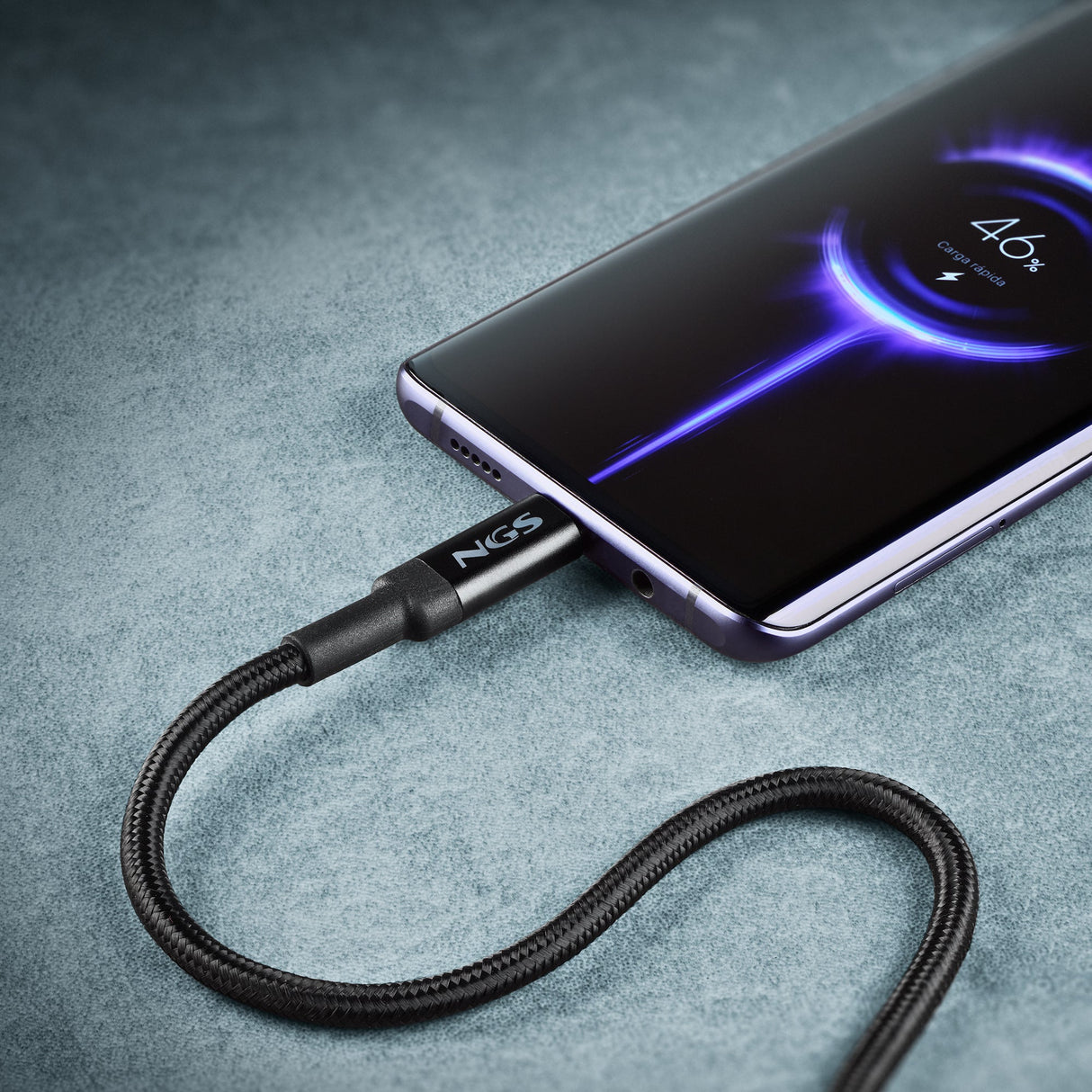 Cable NGS Knot USB-C M/M 2m 100W (Noir)