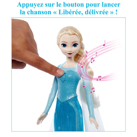 Disney-La Reine Des Neiges-Elsa Poupée Chantante-Chanson En 4 Langues - 3 ans+- JDX48