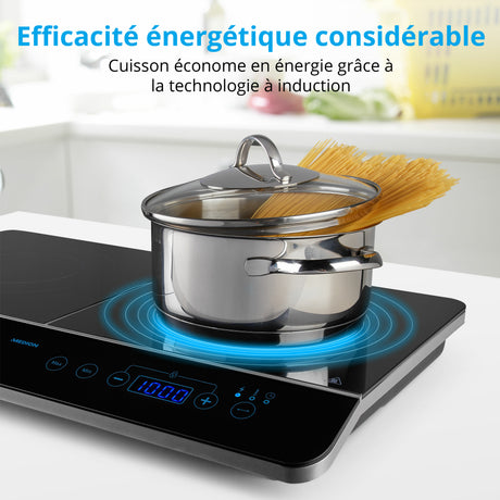 Plaque induction posable - MEDION - MD 15324 - 2 Feux - L 60,3 x P 35,5 cm
