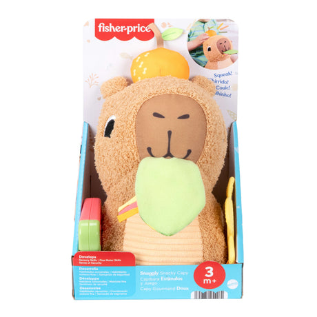Fisher-Price-Mon Capybara Câlins-Peluche Anneau De Dentition Et Hochet - Des 3 mois- HYR54