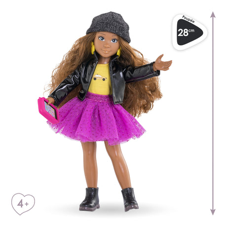 Poupée Mannequin - COROLLE - Melody Fashion Week Paris - 28 cm - 4 accessoires - Senteur vanille - Des 4 ans