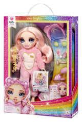 Junior High Pyjama Party - Poupée mannequin articulée 22cm - Bella (rose) - Nombreux accessoires - a partir de 4 ans