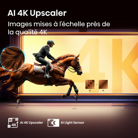 Hisense 58A6Q - TV LED 58" (146 cm) - 4K UHD 3840x2160 - HDR10+ - TV connecté - 4xHDMI 2.1 - WiFi