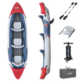 Kayak gonflable - BESTWAY - 65132 - Rapide X3 Hydro-Force™ - 381 x 100 cm, 3 places, 250 kg max, 2 pagaies, pompe