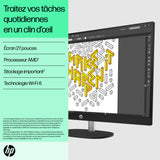 PC Tout-en-un HP 27-cr0075nf - Windows 11 - 27 FHD IPS - Ryzen 5 7520U - RAM 16Go - Stockage 512Go SSD - Clavier et souris sans fil