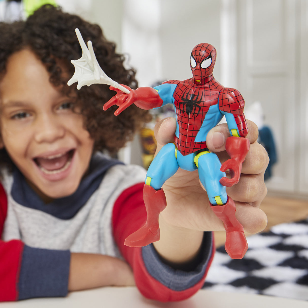 MixMashers SpiderMan, figurine 12 cm personnalisable a mélanger et combiner avec accessoires, Marvel, des 4 ans