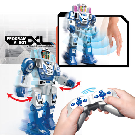 Robot radiocommandé - YCOO - Program a Bot XL - Multidirectionnel - 48 actions programmables - LED & Sons - Des 5 ans