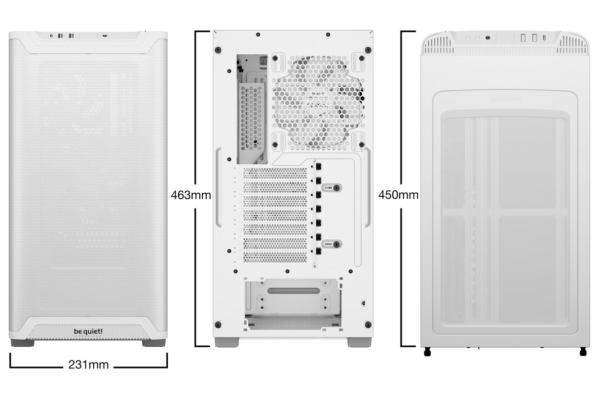 Boitier Moyen Tour ATX be quiet! Pure Base 501 AirFlow (Blanc)