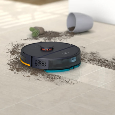 Aspirateur robot laveur avec station - PHILIPS - XU2000/15 - Série 2000 - 6000 Pa - = 66 dB - Bleu nuit