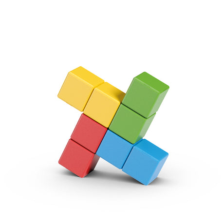 Jeu de construction magnétique - GEOMAG - Magicube Recycled Creative Set - 8 pieces - Plastique recyclé - Des 1 an