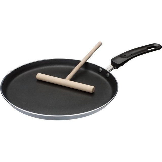 Crepiere avec étaleur - GSW - 456715 - Aluminium - gris - 26 cm - Tous feux dont induction