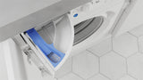Lave-linge séchant encastrable INDESIT - BIWDIL861485EU - 8 / 6 kg - Induction - L60cm - 1400 trs/min - Blanc