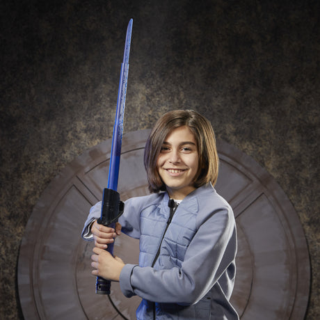 Sabre laser électronique Mandalorien Sabre noir, Star Wars Lightsaber Forge Kyber Core, jouets enfant, des 4 ans