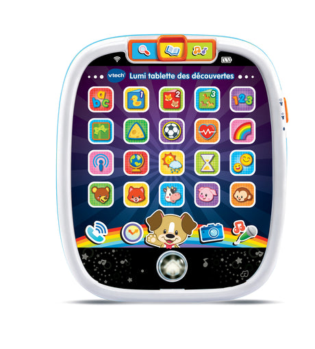 Tablette VTECH BABY Lumi des Découvertes Blanche - Jouet tactile et lumineux pour les tout-petits de 9 a 36 mois