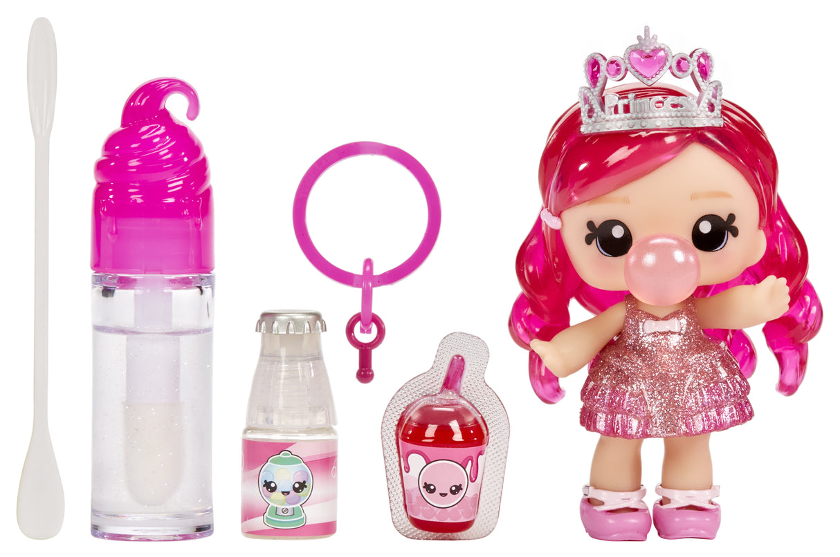 Yummiland - 1 poupée 10 cm et un gloss pailleté a créer - Bianca - Goűt Chewing Gum - Des 4ans