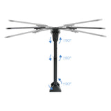 Support mural pour écran Tooq LP6055TN 23"-55" (30kg max) (Noir)