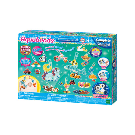 Aquabeads Mes porte-clés et suspensions, Coffret création, perles qui collent avec de l'eau, 35025, des 4 ans