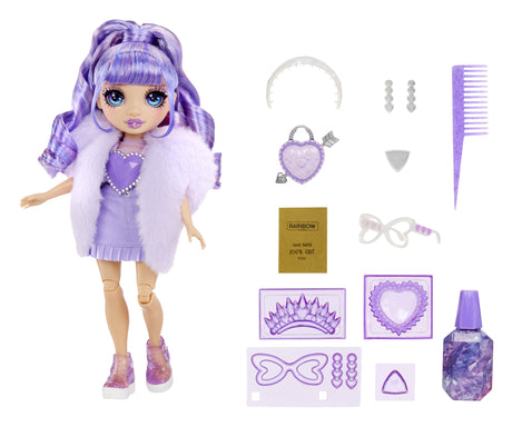 Rainbow High Cristal Poupée Mannequin 27 cm - Violet