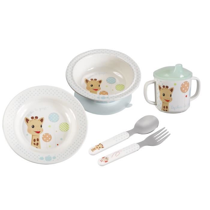 SOPHIE LA GIRAFE Coffret repas bébé modele Ballon