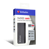 Disque SSD externe Verbatim VX500 - 480Go (Gris)