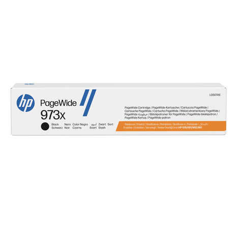 HP 973X Cartouche d'encre noire PageWide grande capacité authentique (L0S07AE) pour HP PageWide Pro 452/477/552/577