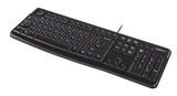Clavier Logitech K120 Qwerty USB (OEM) (Noir)