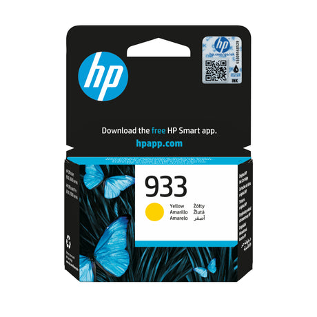 HP 933 Cartouche d'encre jaune authentique (CN060AE) pour HP OfficeJet 7100