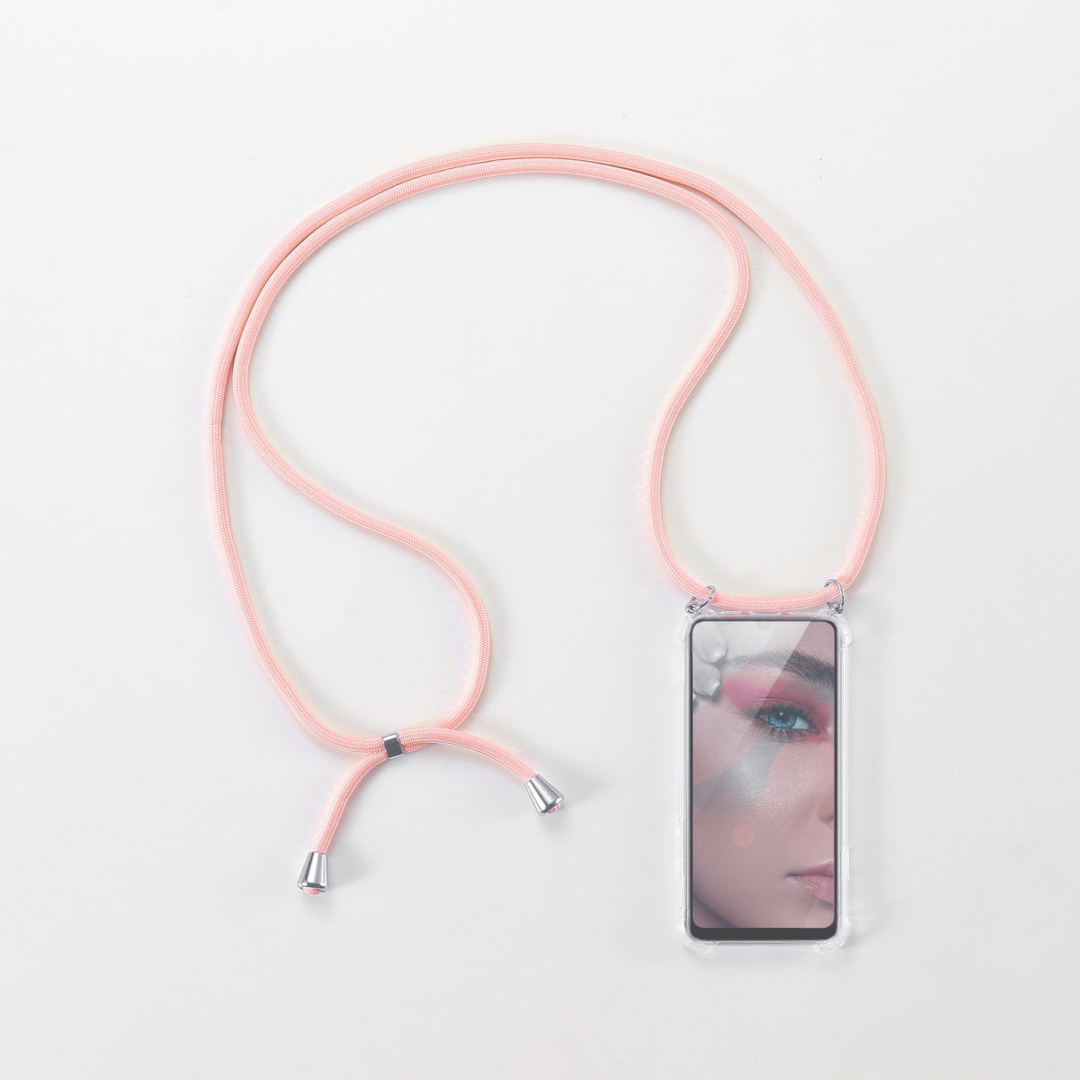 We coque de protection AVEC TOUR DE COU APPLE IPHONE 6/7/8/SE 2020 Rose
