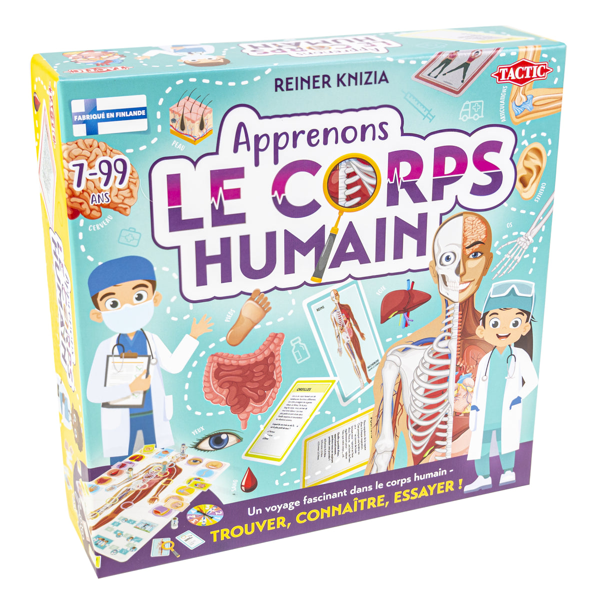 Apprenons le corps humain - Jeu éducatif - TACTIC - 2 joueurs et plus - Des 7 ans