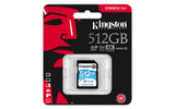 Carte mémoire SD Kingston Canvas Go! - 512Go
