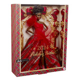 BARBIE Poupée joyeux noël brune HRM62