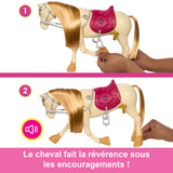 LES MYSTeRES DE BARBIE - a la Poursuite du Cheval Perdu Barbie et son cheval Tornade, HXJ42
