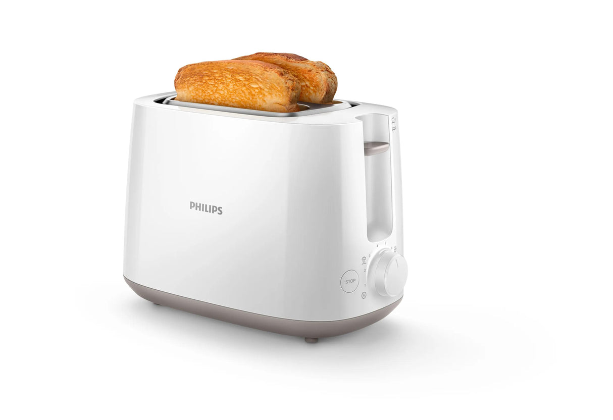 Grille-pain - PHILIPS - HD2581/00 - Toaster collection Daily - 2 fentes - 830W - Blanc