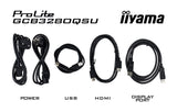 Ecran incurvé 32" Iiyama G-Master Red Eagle GCB3280QSU-B2 Quad HD 180Hz (Noir)
